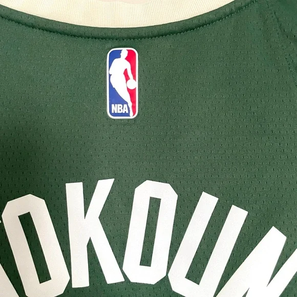 Nike NBA Bucks Jersey Antetokounmpo Green Basketball Jersey - Picture 5 of 7